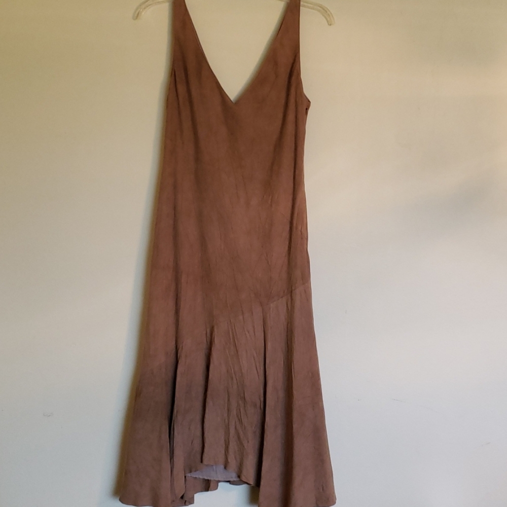 RARE - RALPH LAUREN Suede Sleeveless Dress